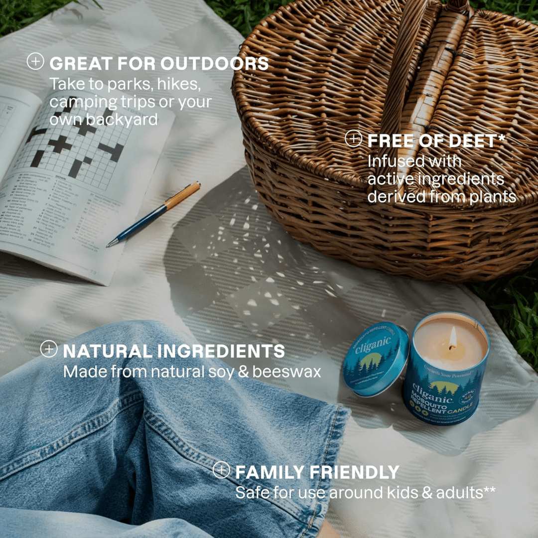 Mosquito Repellent Candle – 40-Hour Burn