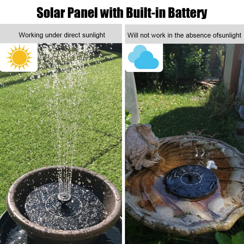 Solar Bird Bath Fountain