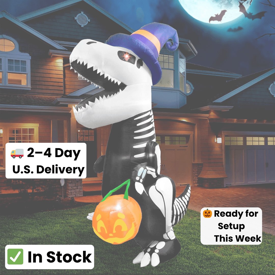 Spooky T-Rex Skeleton™ – Inflatable Dinosaur