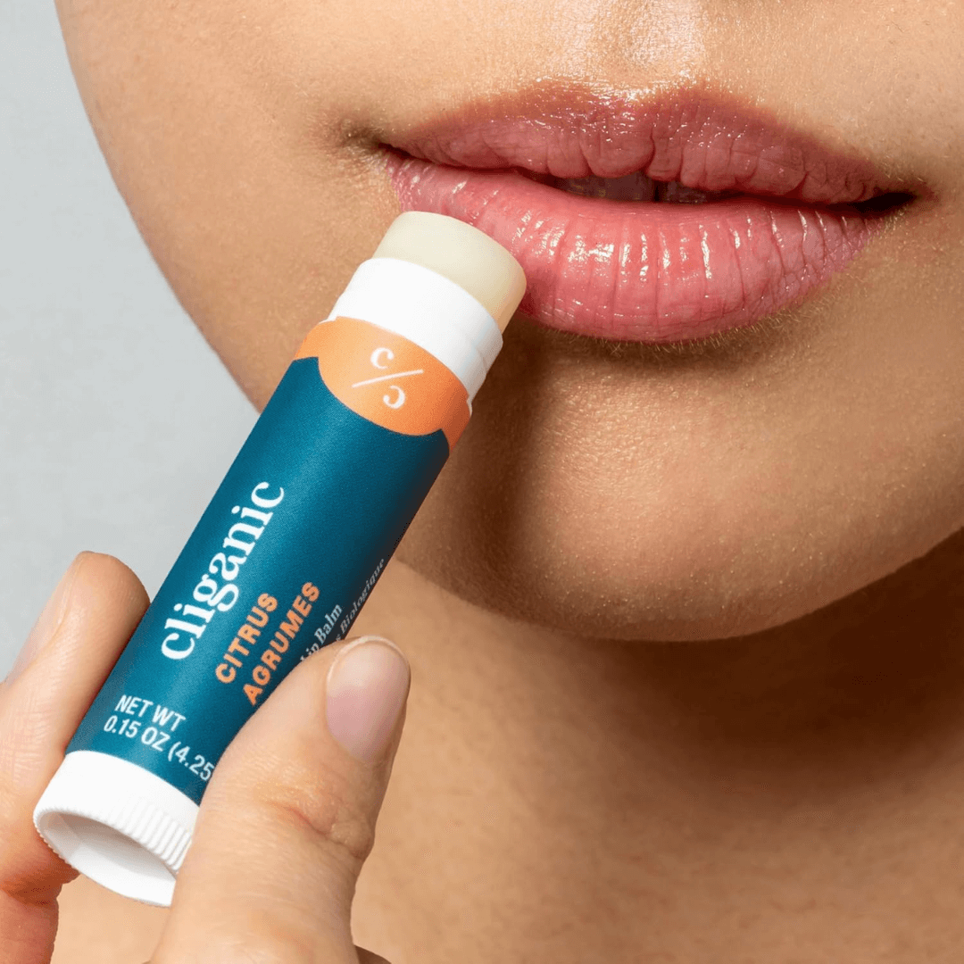 Cliganic Organic Lip Balm – 2 Pack Set (USDA Certified)