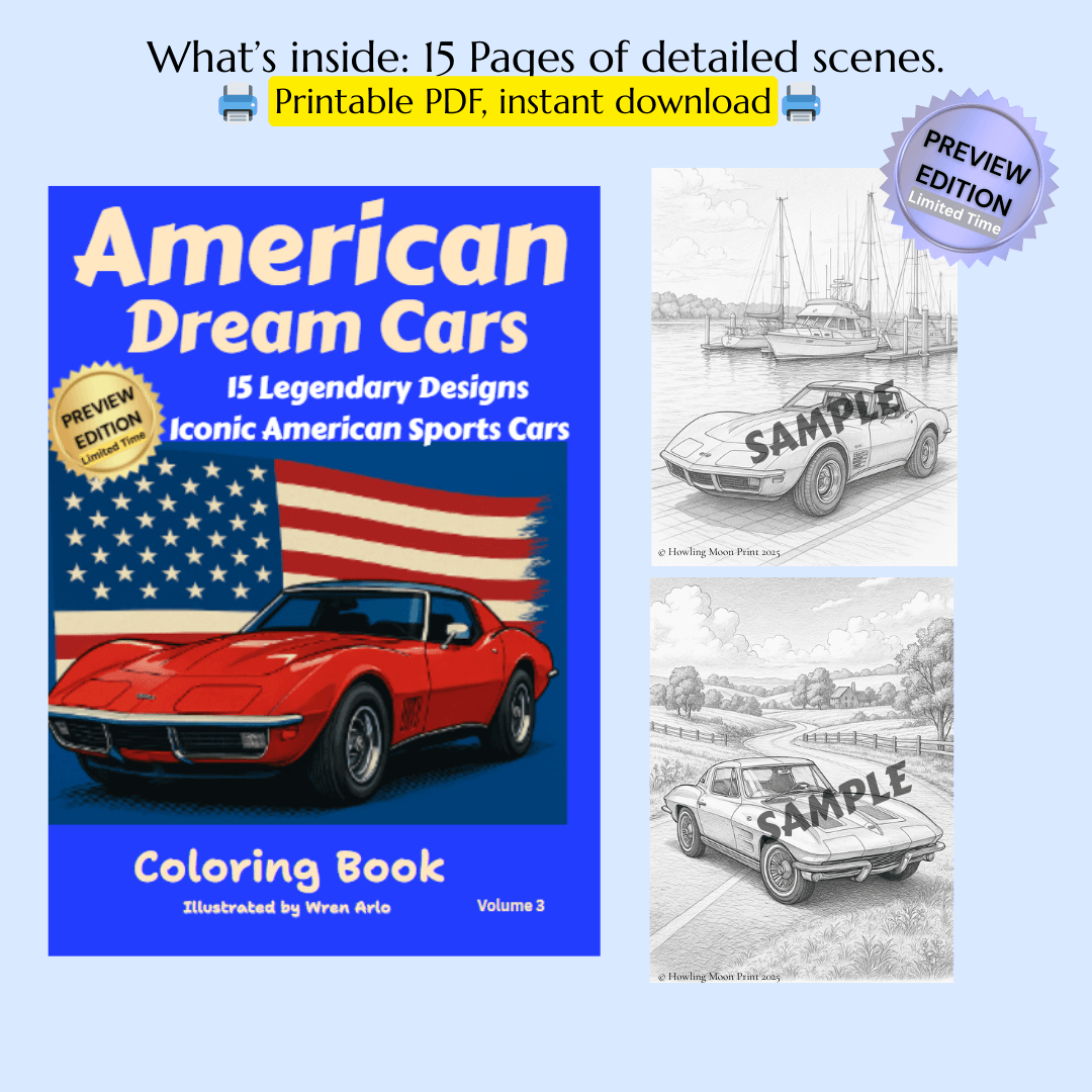 American Dream Cars — Volume 3 (Preview Edition -15 Pages, Digital PDF)