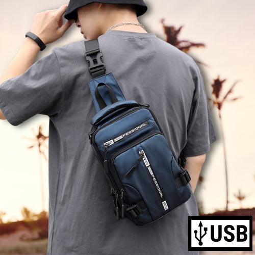 Waterproof Sling Crossbody Carry Backpack