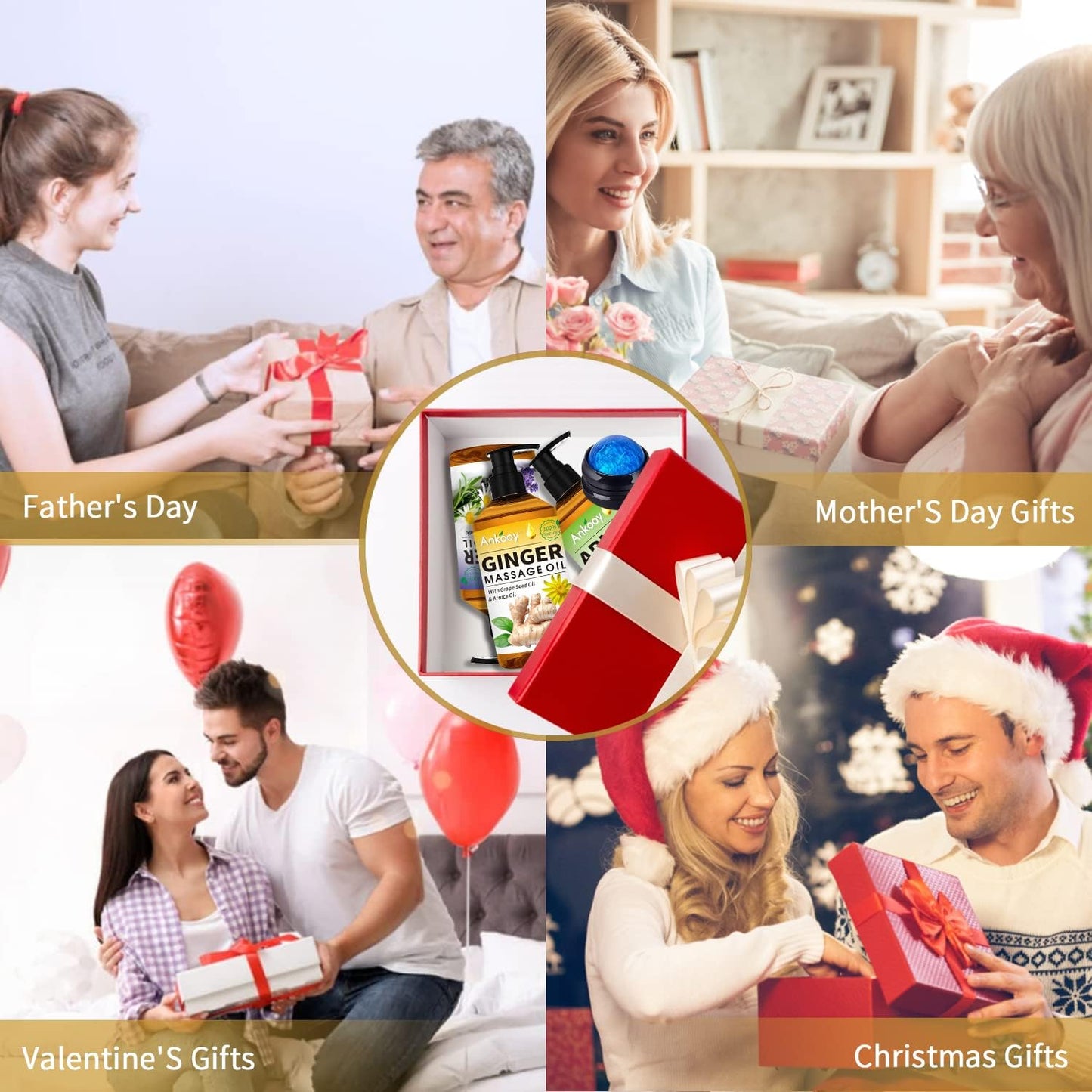 Relaxing Massage Oil Gift 3 pc Set