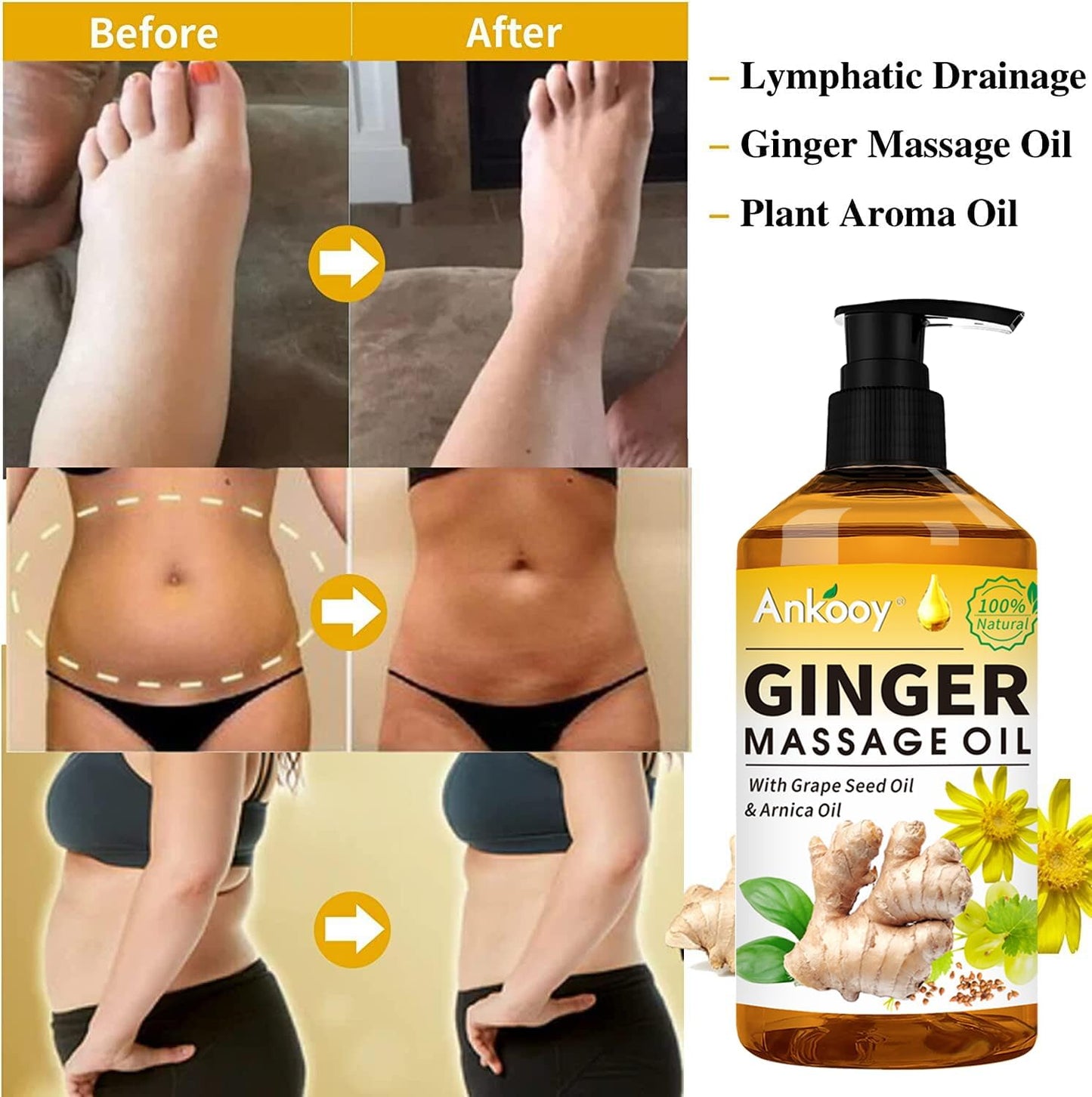 Relaxing Massage Oil Gift 3 pc Set