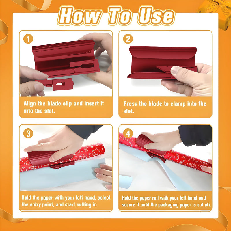 Easy-Cut Gift Wrap Tool