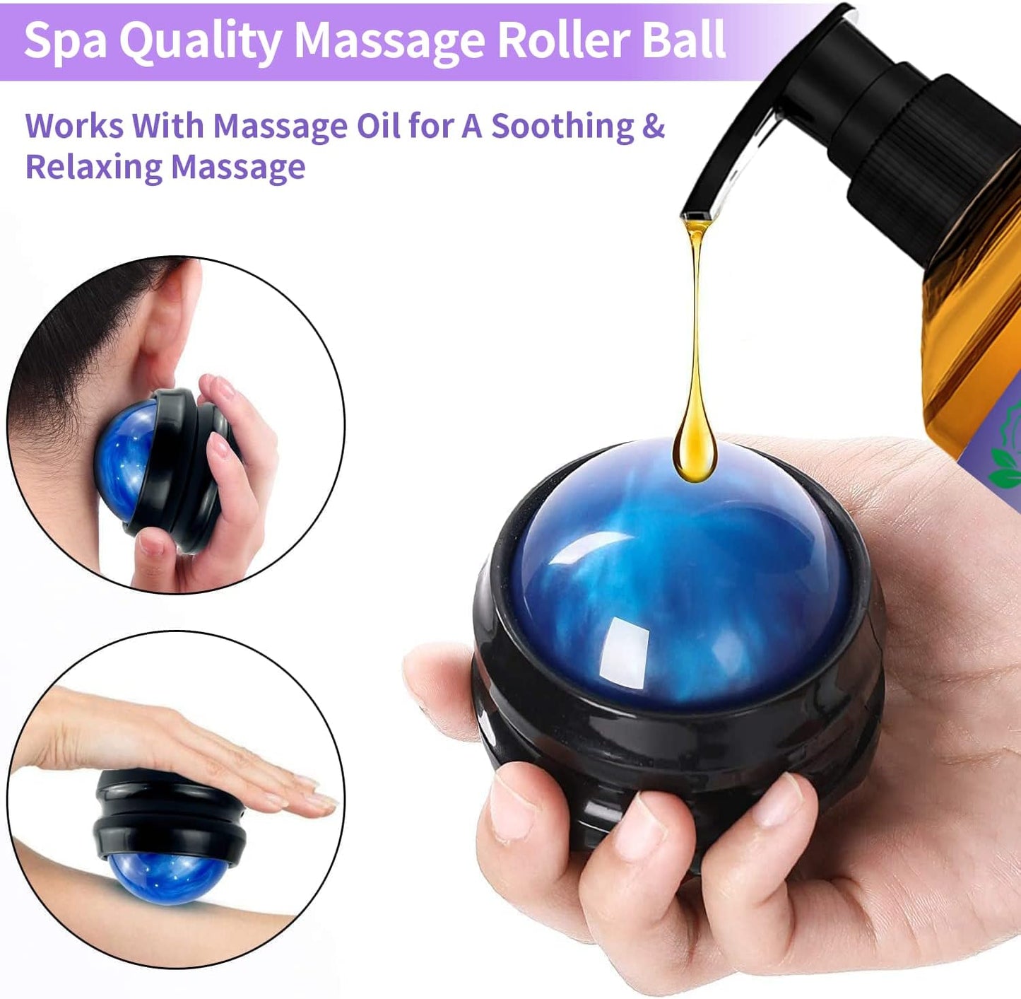 Relaxing Massage Oil Gift 3 pc Set