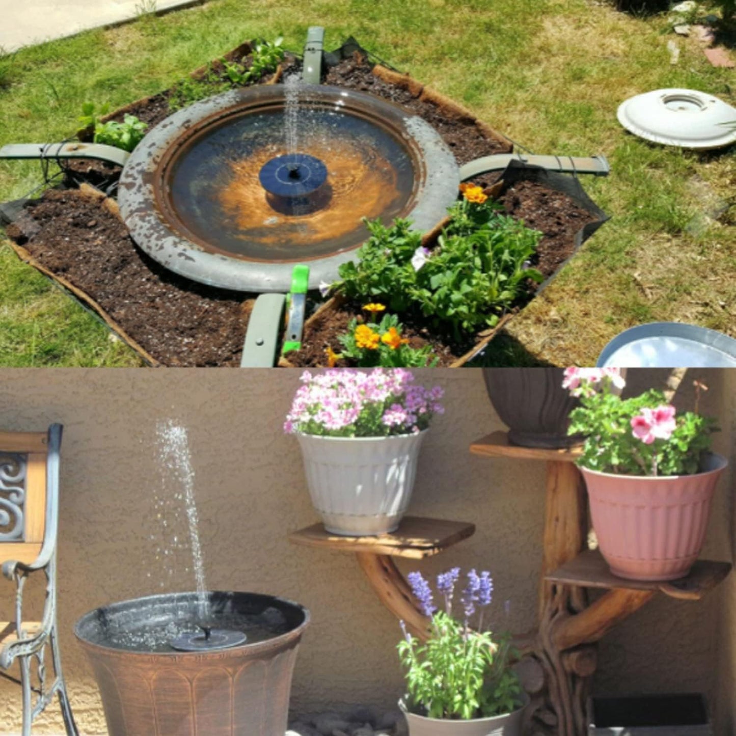 Sunny Days Bird Bath Fountain