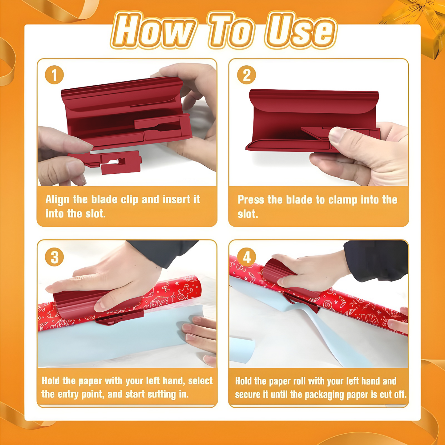 Easy-Cut Gift Wrap Tool