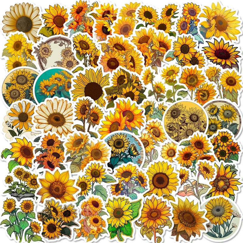 50-pc Floral Sticker Pack