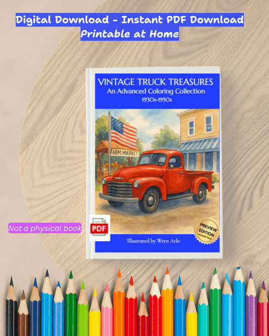Vintage Truck Treasures — Volume 1 (Preview Edition -15 Pages, Digital PDF)