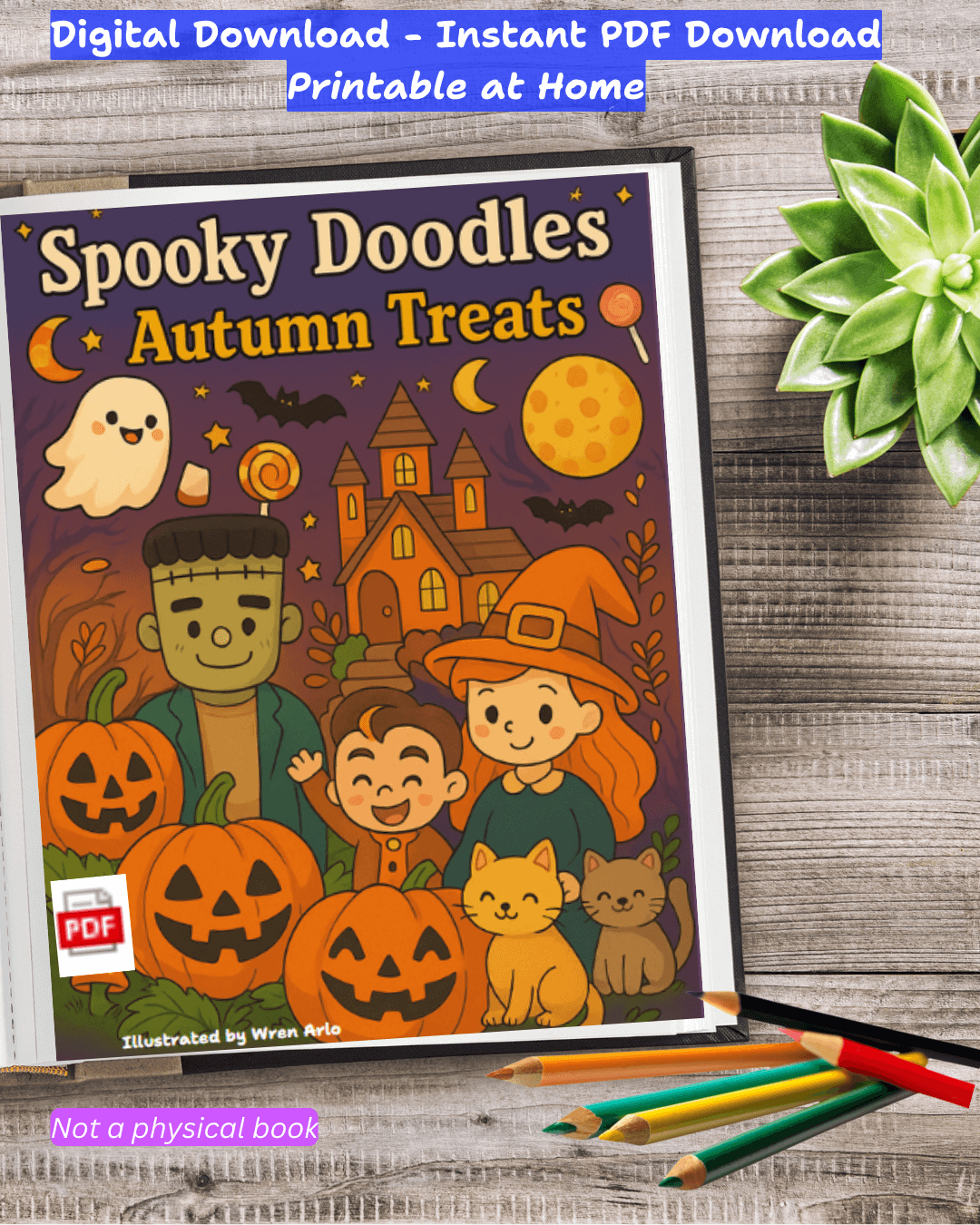 Spooky Doodles: Autumn Treats (Preview Edition -15 Pages, Digital PDF)