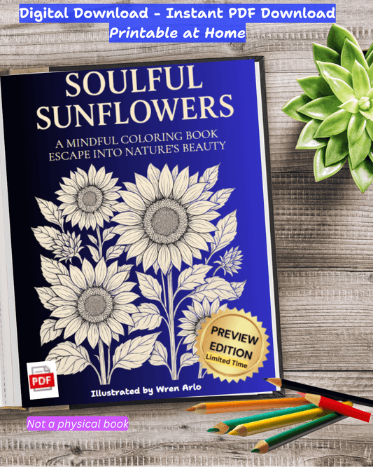 Soulful Sunflowers (Preview Edition -15 Pages, Digital PDF)