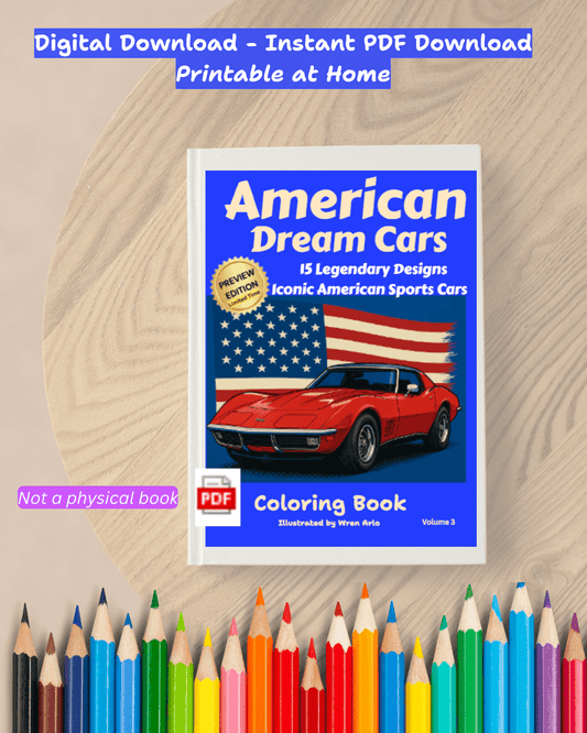 American Dream Cars — Volume 3 (Preview Edition -15 Pages, Digital PDF)