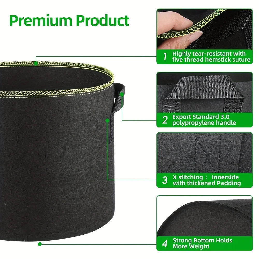 Garden Grow Bags - 5 Pack