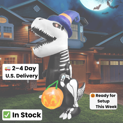 Spooky T-Rex Skeleton™ – Inflatable Dinosaur