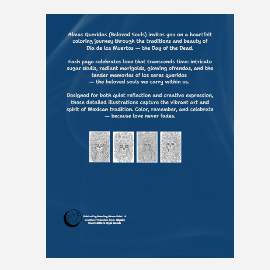 Almas Queridas: Glamour Sugar Skull Coloring Book