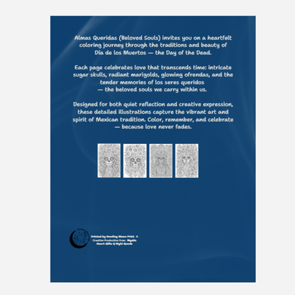 Almas Queridas: Glamour Sugar Skull Coloring Book