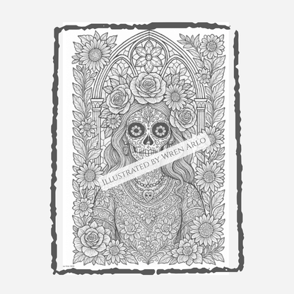 Almas Queridas: Glamour Sugar Skull Coloring Book