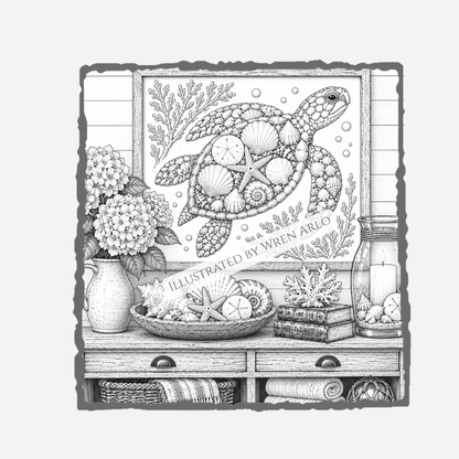 Coastal Collector: A Seashell Coloring Book