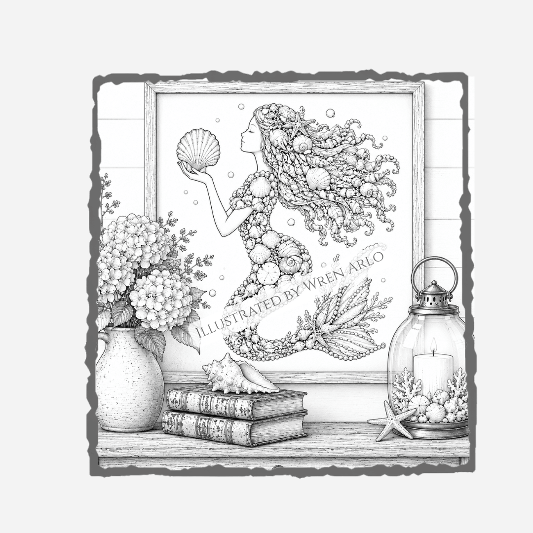 Coastal Collector: A Seashell Coloring Book