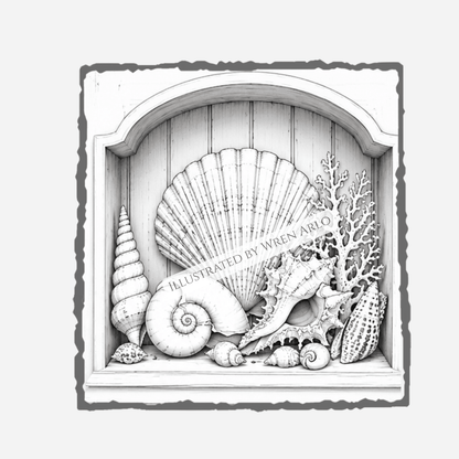 Coastal Collector: A Seashell Coloring Book