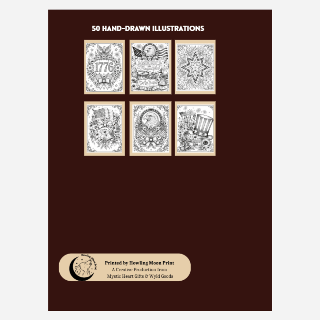 America in Bloom: A Patriotic Coloring Book for All Ages