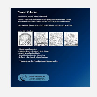 Coastal Collector: A Seashell Coloring Book