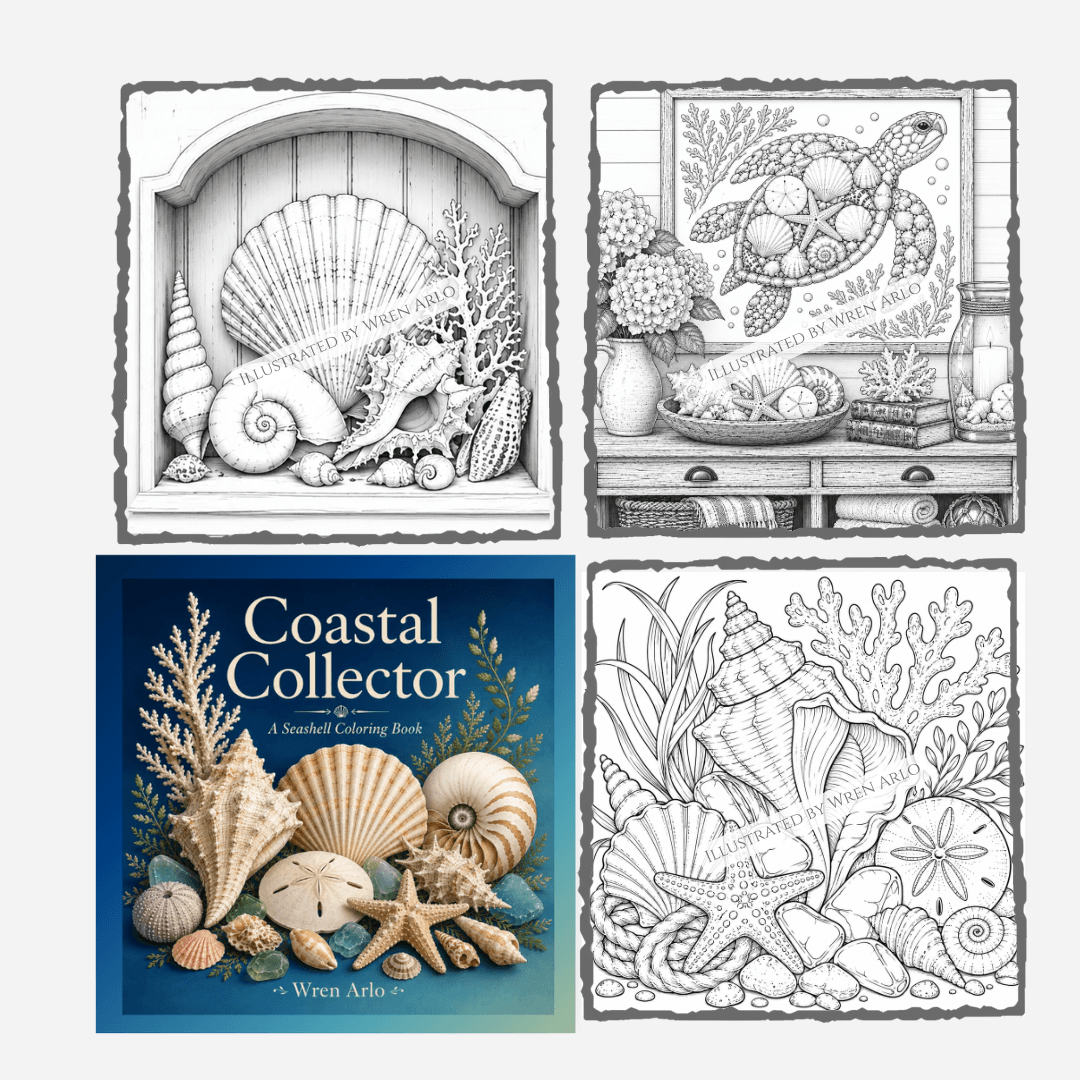 Coastal Collector: A Seashell Coloring Book