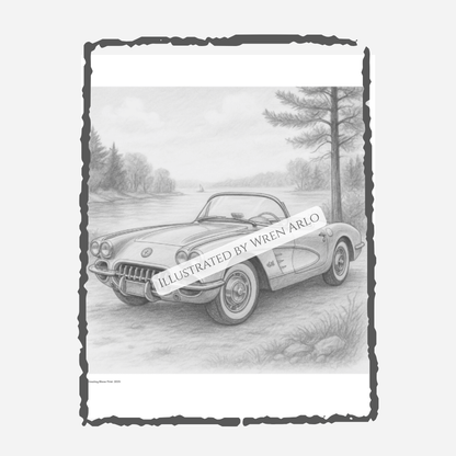 American Dream Cars Coloring Book – 50 Legendary Iconic Sports Cars