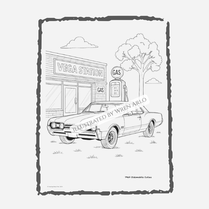 American Muscle Dream Cars Coloring Book – Legendary 60s & 70s Muscle Cars