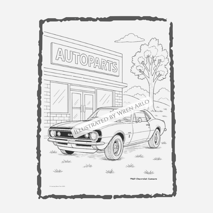 American Muscle Dream Cars Coloring Book – Legendary 60s & 70s Muscle Cars