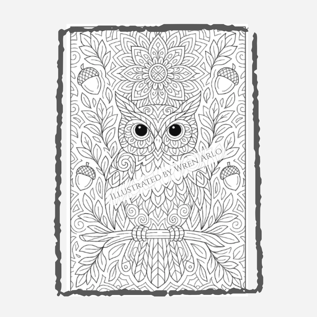 Autumn Trails Woodland Mandalas Coloring Book – 65 Relaxing Fall Designs