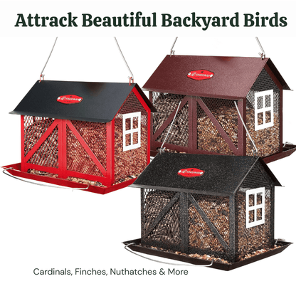 5lb Barn Style Bird Feeder – Large Capacity Design