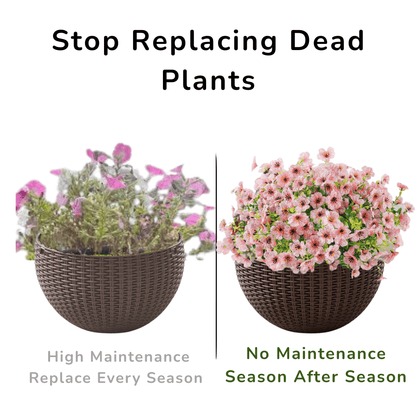 EverBlooms™ 12pc Outdoor Faux Flowers for Full Planters