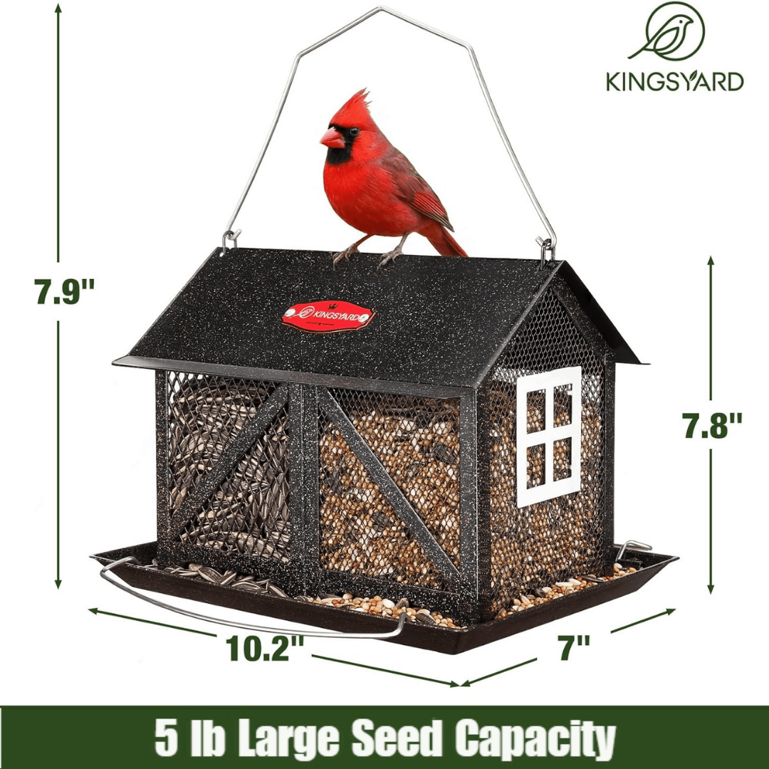 5lb Barn Style Bird Feeder – Large Capacity Design