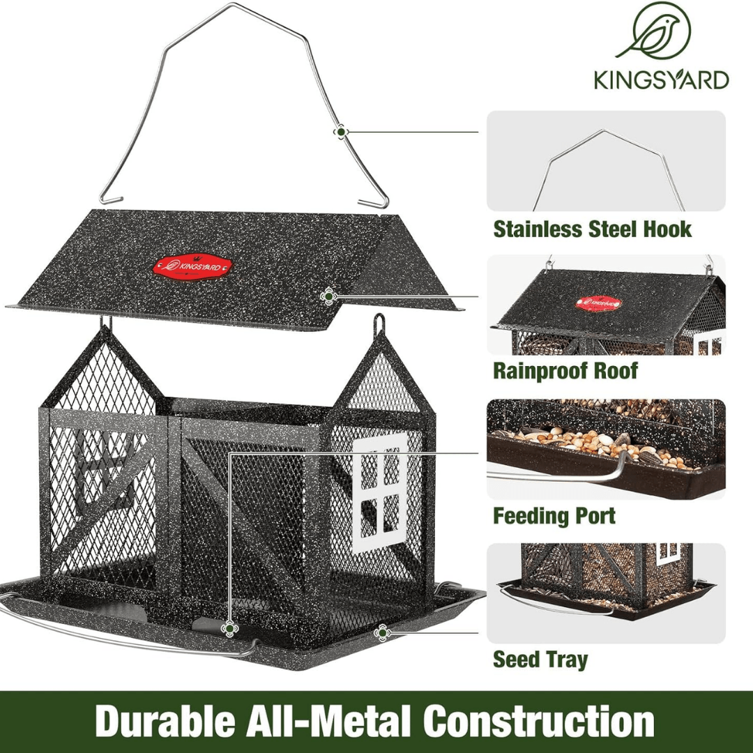 5lb Barn Style Bird Feeder – Large Capacity Design
