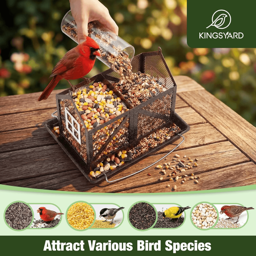 5lb Barn Style Bird Feeder – Large Capacity Design
