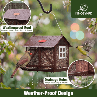 5lb Barn Style Bird Feeder – Large Capacity Design