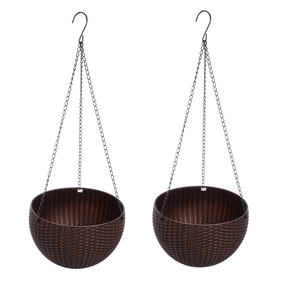 Woven Decorative Hanging Planters (2-Pack)