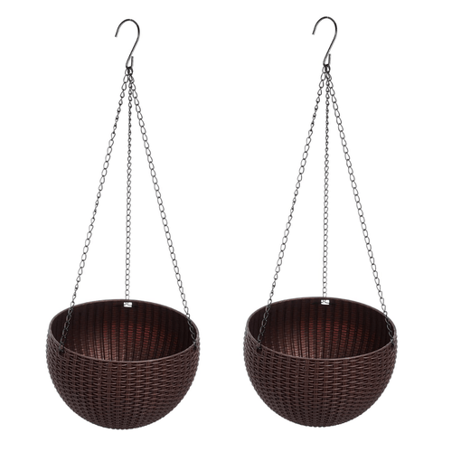 Woven Decorative Hanging Planters (2-Pack)