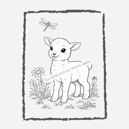 Cute & Fuzzy Baby Animals Coloring Book – Adorable Baby Animal Designs