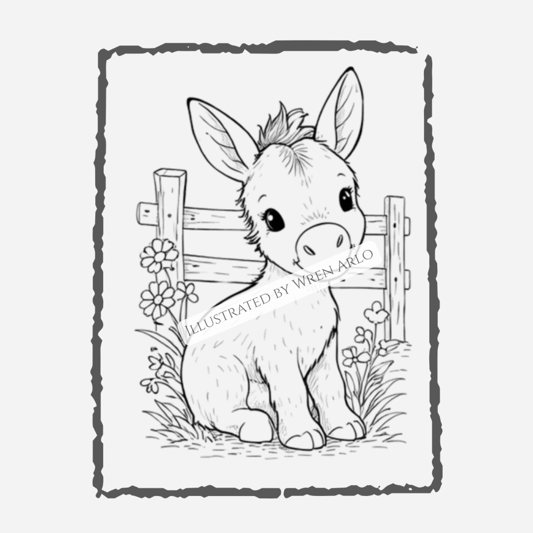 Cute & Fuzzy Baby Animals Coloring Book – Adorable Baby Animal Designs