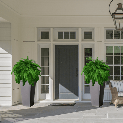 UV Resistant Artificial Boston Fern – Realistic Faux Fern for Outdoor Porch, Patio, Planters & Entryway