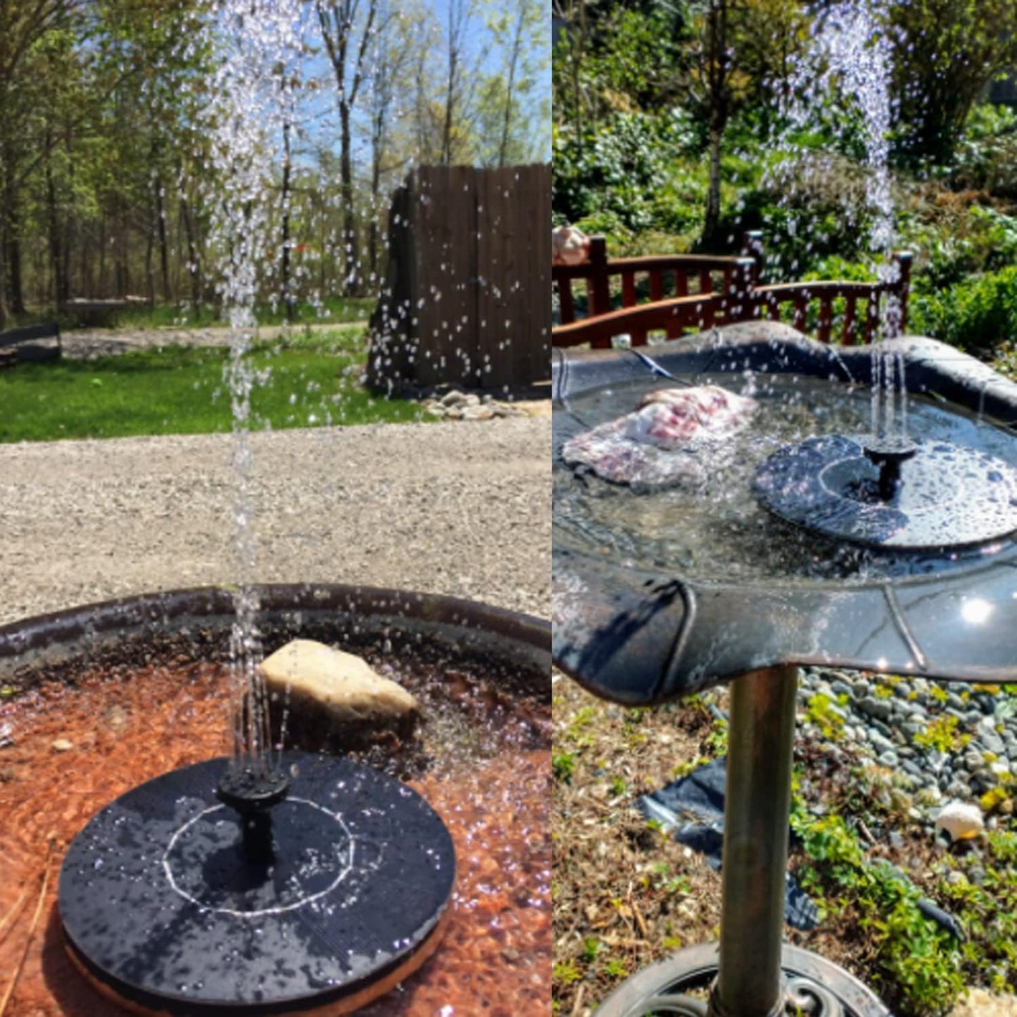 Sunny Days Bird Bath Fountain