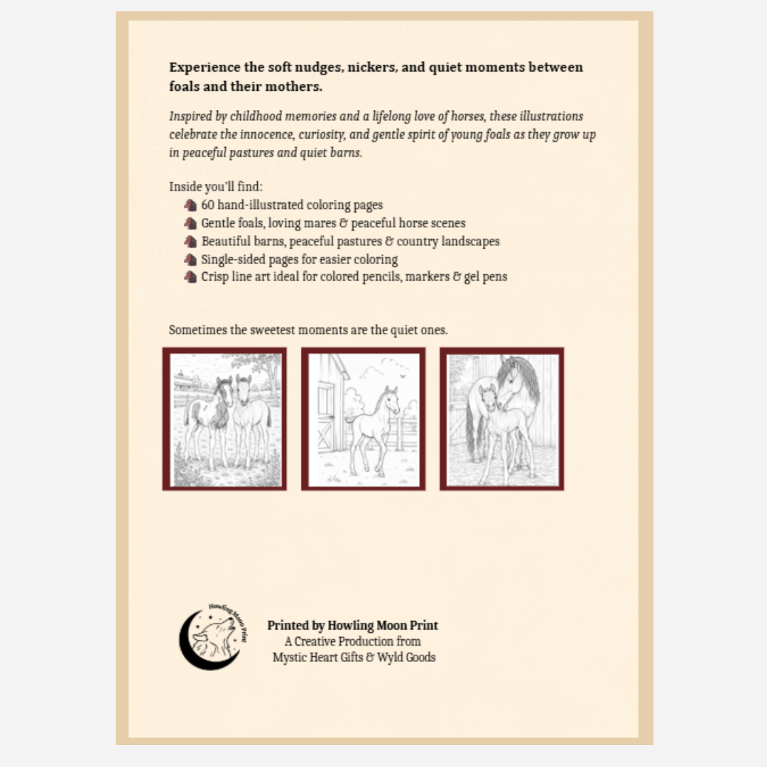 Innocence of Foals: Coloring Book