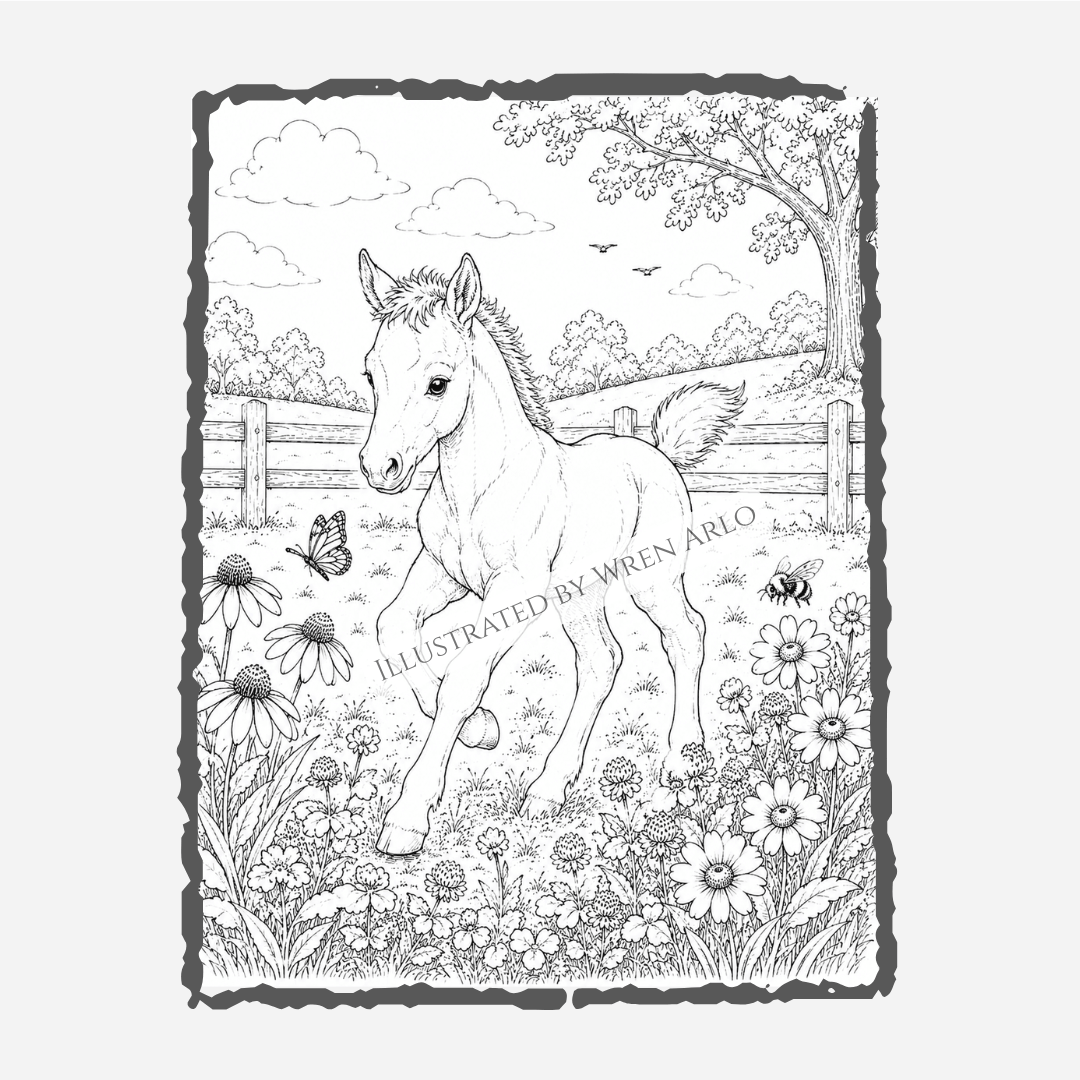 Innocence of Foals: Coloring Book