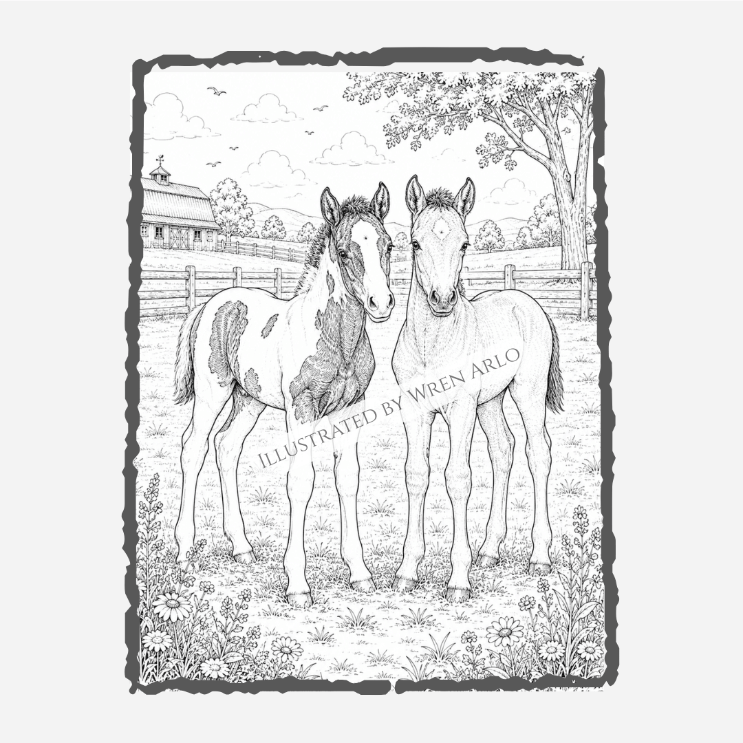Innocence of Foals: Coloring Book
