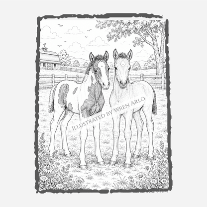 Innocence of Foals: Coloring Book