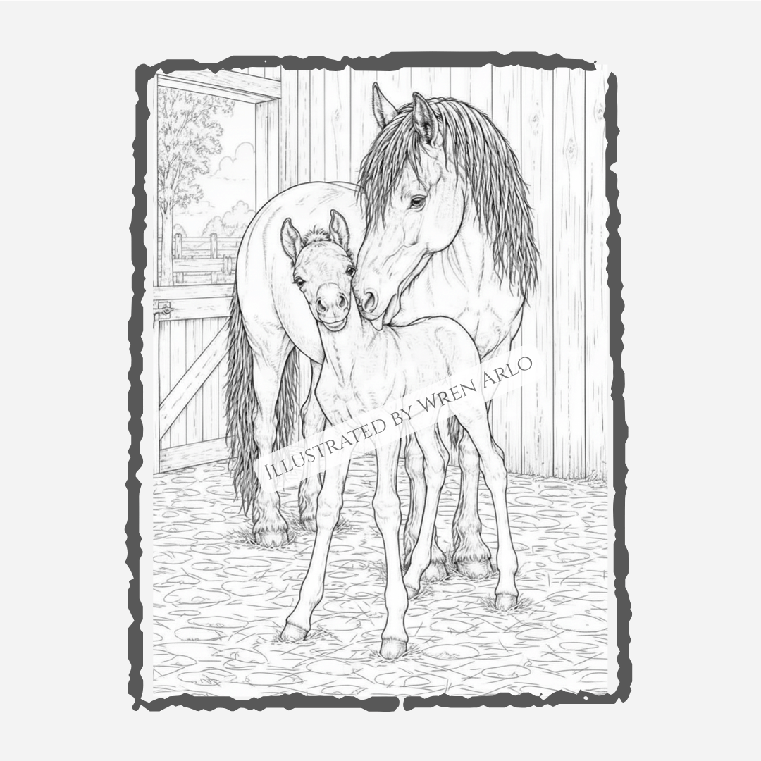 Innocence of Foals: Coloring Book