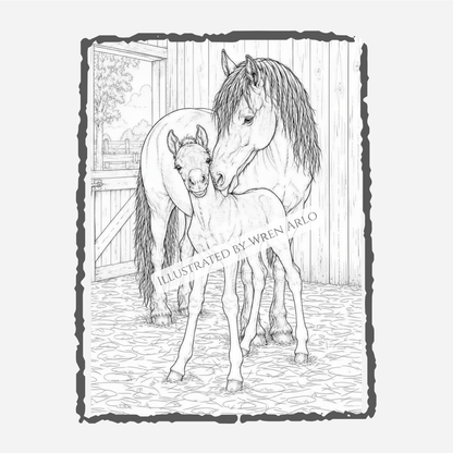 Innocence of Foals: Coloring Book